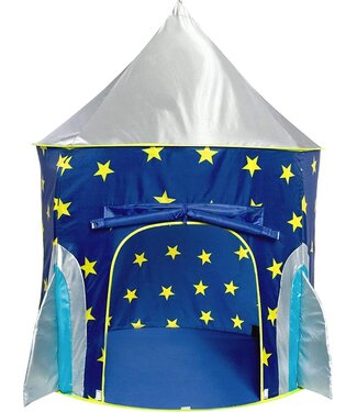 LifeGoods LifeGoods Speeltent - Vanaf 3 Jaar - Incl. Zaklamp met 24 Ruimte Dia's - Blauw