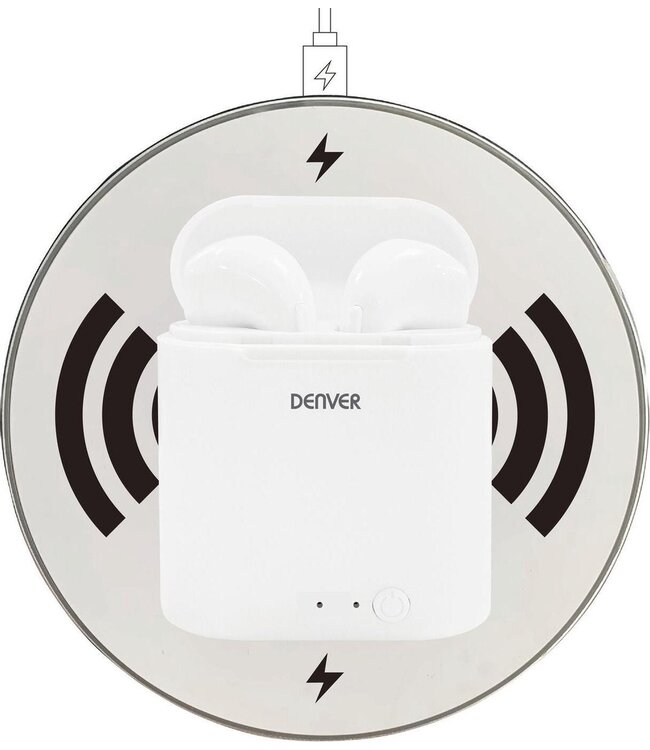 Denver Denver Draadloze Oordopjes met QI charger - Bluetooth Oordopjes - Belfunctie - Draadloze Oortjes- - TWQ40P