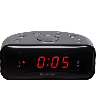 Denver Denver Wekkerradio CR430  - Snooze / Slaap Functie - Zwart