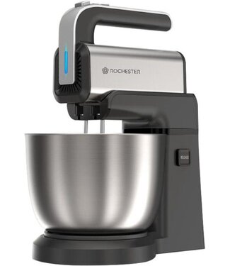 Rochester Rochester Handmixer met Mengkom - Keukenmixer - 250W - 5 Snelheden - Zwart RVS