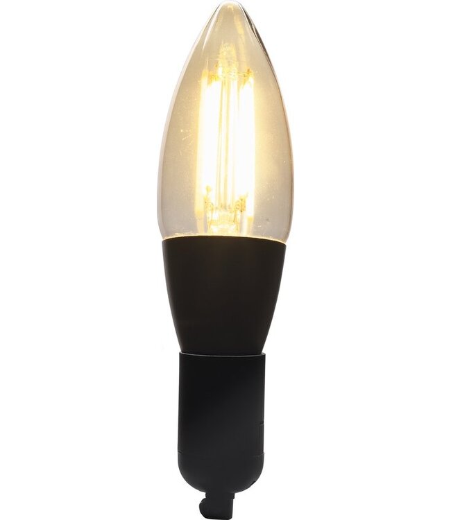 Denver LBF-201 - Filament WiFi lamp - C35 E14 fitting - Dimbaar - Werkt met TUYA - Google Home - Amazon Alexa - Warm wit