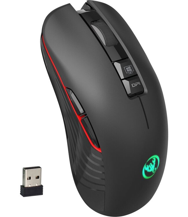 HxSJ HXSJ T30 2.4G USB-C Draadloze Gaming Muis - Oplaadbare  Mouse -  Stille Muizen - voor Macbook / Laptop / PC - Game Muis