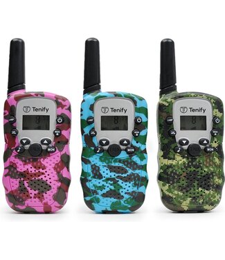 Tenify Tenify Walkie Talkie voor Kinderen en Volwassenen - 3 Stuks - 3KM Bereik - Portofoon - Spionage - Speelgoed