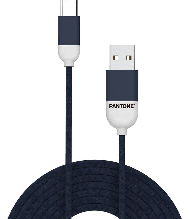 Celly Celly Pantone - USB-Kabel Type-C, 1,5 meter, Blauw - Rubber