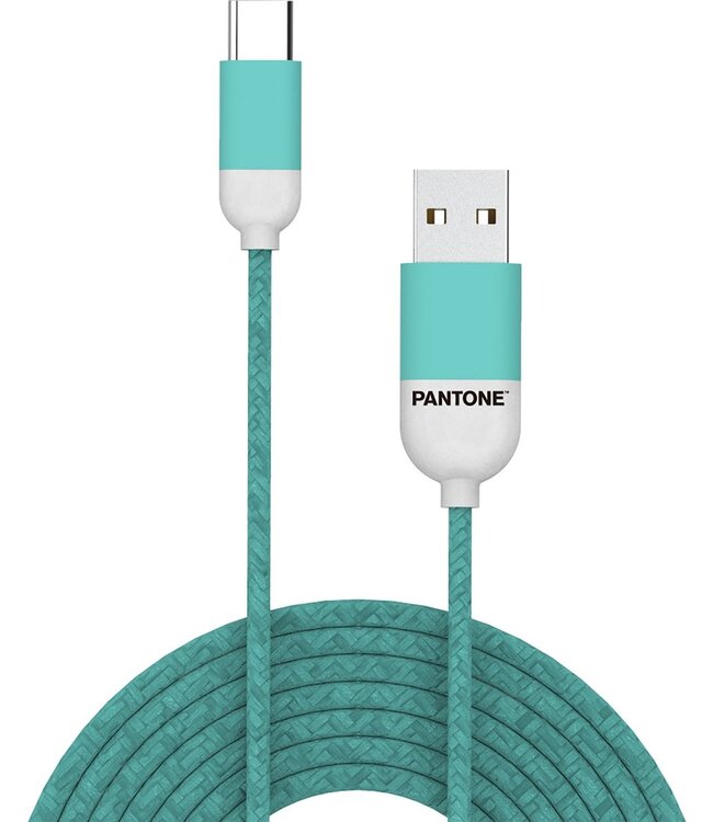 Celly Pantone USB-Kabel Type-C, 1,5 meter, Groen - Rubber