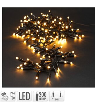 Ambiance Kerstverlichting Cluster 400 Led - 8 Meter - Extra Warm wit INCL Start-adapter