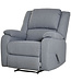 HOMdotCOM HOMdotCOM relax fauteuil met ligfunctie TV stoel polyester grijs