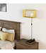 HOMdotCOM Vintage design wandlamp, E 27-fitting, 40 W tuimelschakelaar, goud