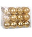 Casaria Casaria Kerstballen - Goud - 24-delig - 7cm