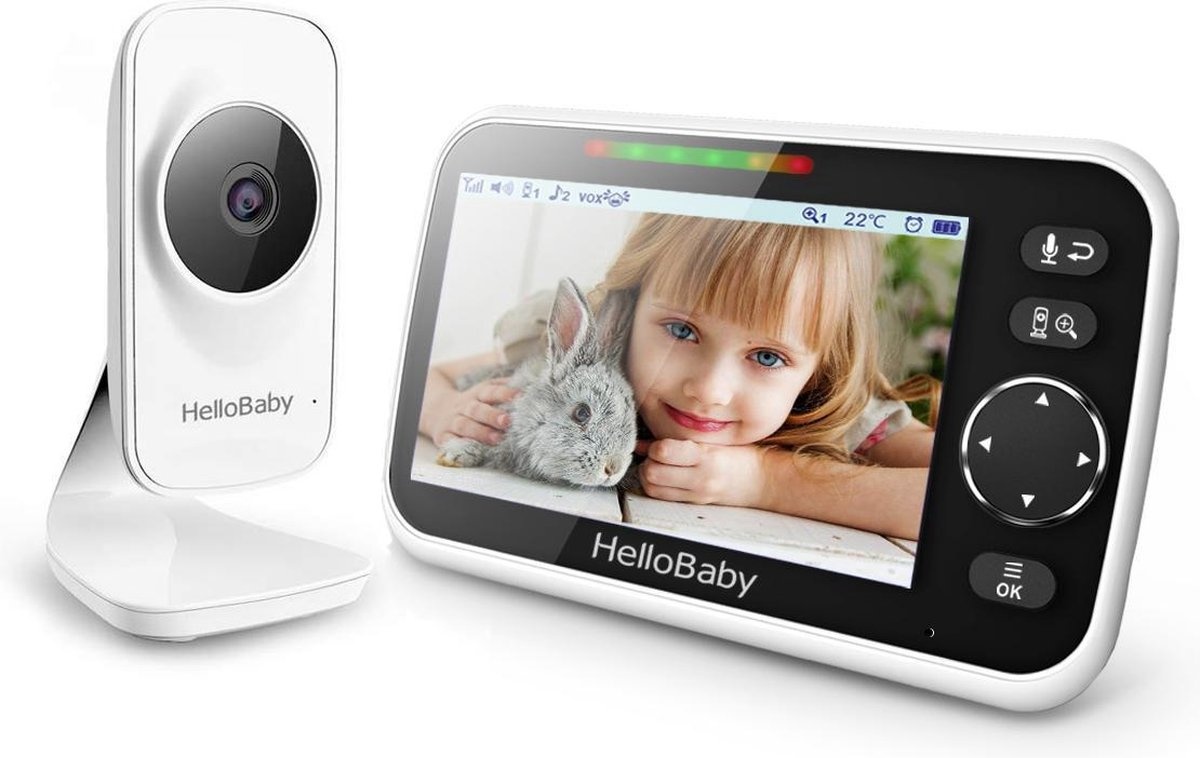 Koop Tweedekans HelloBaby HB50 Babyfoon met camera - Extra Groot