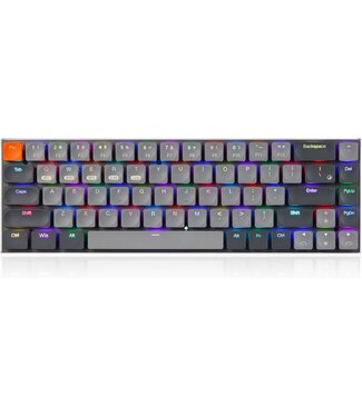 XINMENG XINMENG RF-68MINI Draadloos Mechanisch Toetsenbord - 68Keys - Bluetooth/2.4G/Line 3modes - Low Brown Switch - RGB LIGHT - Windows/Mac - QWERTY - Lichtgewicht en draagbaar