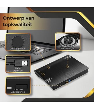 URGOODS Externe DVD Speler voor Laptop - DVD/CD Brander - Optische Drive - USB 3.0 en USB C