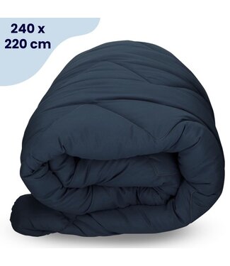 Soulsnooze Soulsnooze Luxe Bedrukt Dekbed - Hoesloos Dekbed - Dekbed zonder overtrek - Enkel dekbed 240 x 220 - Antraciet - Zomer