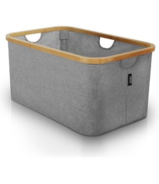 MIRI MiRi Opvouwbare Wasmand – Heupwasmand – Wasmanden – Opbergmand – Wasbox – 45L – Bamboe – Laundry Basket