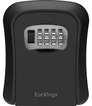 EarKings Earkings - Kluisje met cijferslot - wandmontage - zwart