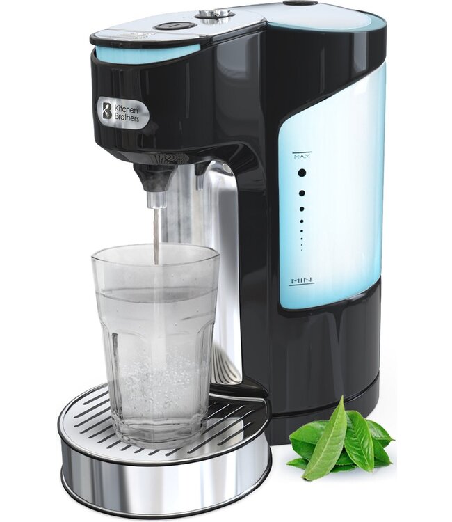 KitchenBrothers KitchenBrothers Heetwaterdispenser - 2L - 3000W - RVS /Zwart