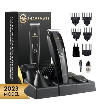 ShaveMate ShaveMate 5-in-1 Baard Trimmer - Tondeuse Voor Mannen - Hair Clipper Set - Draadloos - Waterproof