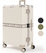3dekansje ONYX® Check-in koffer 100L - TSA slot - Spinner wielen - Lichtgewicht Trolley - Aluminium sluiting - Sand wit