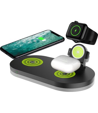 MW MW® DO01 - 3-in-1 Draadloze Oplader iPhone - Wireless Charger - Oplaadstation Apple en Android