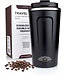 Nimma® Nimma® Thermosbeker - 500 ml - Koffiebeker To Go - RVS - Zwart