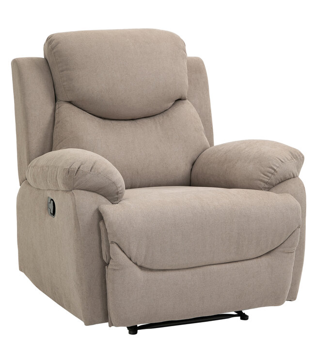 HOMdotCOM Fauteuil kan 150 ° worden gekanteld, enkele bank, fauteuil, tv-stoel, linnen