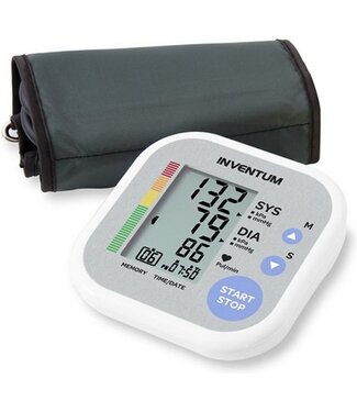 Inventum Inventum BDA432 - Bloeddrukmeter bovenarm - Hartslagmeter - Manchet 22 tot 32 cm - Volautomatisch - Onregelmatige Hartslag - Inclusief batterijen