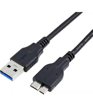 Garpex USB 3.0 Type A naar Micro USB B Kabel - 1 meter