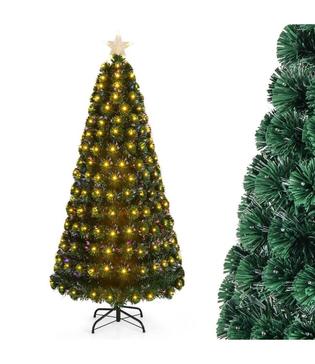 Coast Kunstkerstboom met Warm Witte LED-lampjes en Verlichte Ster  - 180cm