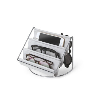 Umbra Umbra Accessoirehouder voor Sleutels, Telefoon en Bril - Organizer - 16x20x13cm - Staal Grijs