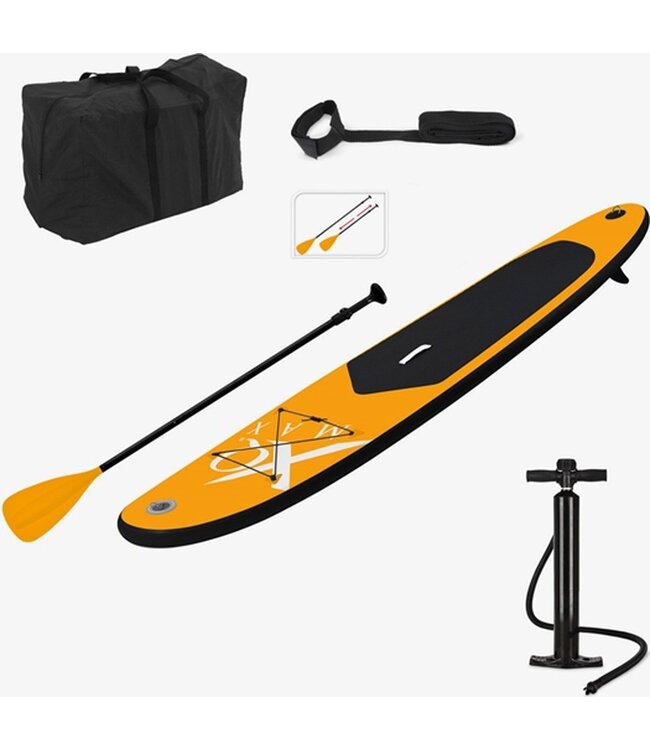 XQ Max SUP Board 6 delig-set - 285cm - Oranje / Zwart