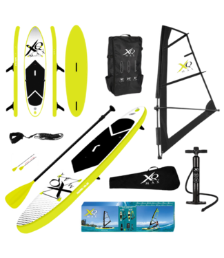 Koopman XQ Max SUP Board Set met zeil - 305cm - Geel / Zwart / Wit