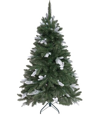 PristinePine PristinePine Volle Kunstkerstboom met sneeuw 210cm - Stevige kerstboom - Metalen voet - Snel opgezet