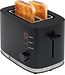 KitchenBrothers KitchenBrothers Broodrooster - Toaster - 6 Warmteniveaus - 2 Extra Brede Sleuven - 870W - Zwart