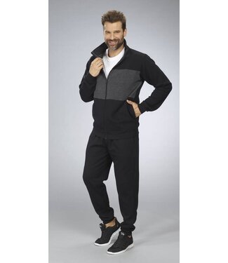 Generic Huispak pyjama - zwart/antraciet - XL
