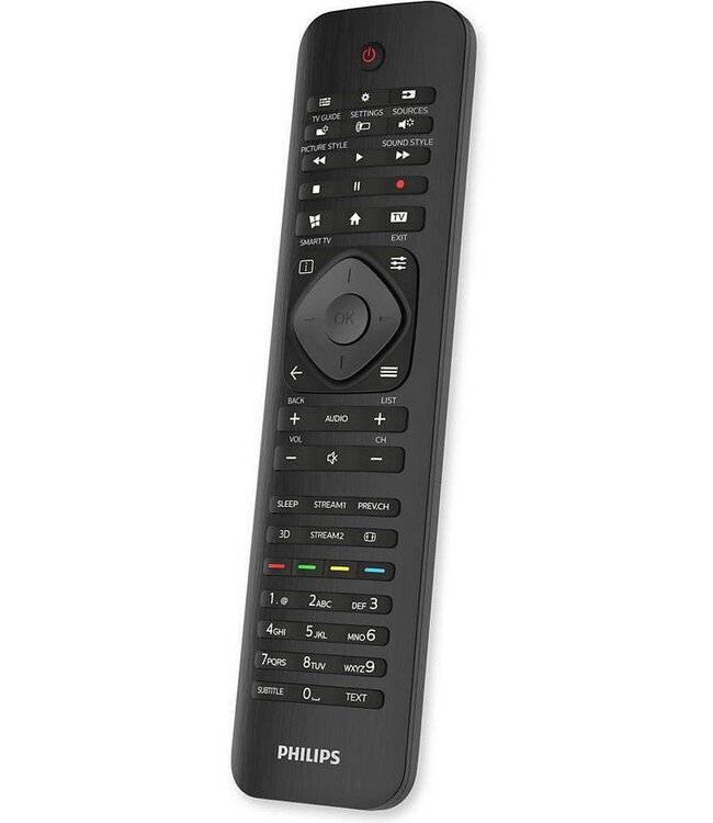 Philips Afstandsbediening - Philips TV SRP4000/10 - Universele Philips TV Afstandsbediening - Zwart