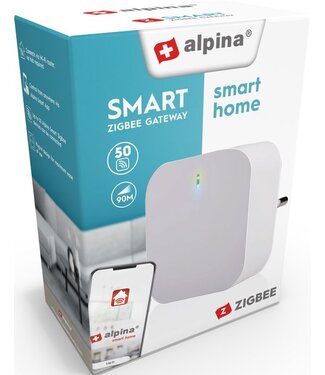 Alpina alpina Smart Home - Smart Zigbee Gateway - 230V - Verbind tot 50 Smart Apparaten - Plug-In Systeem - Energiezuinig