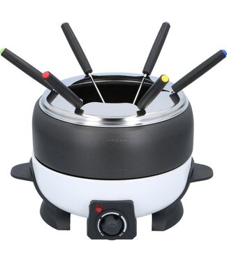 Cuisinier Cuisinier Deluxe Fondueset - 6 Personen - Elektrisch - RVS - Vleesfondue - Kaasfondue - Zwart