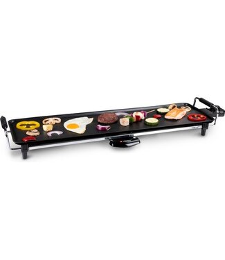 Alpina alpina Teppanyaki Grillplaat - 1800 Watt - 70 x 23 cm - Anti-Aanbaklaag - Thermostaat - Fatcollector