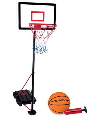 Dunlop Dunlop Basketbalset - Speelset Junior - In Hoogte Verstelbaar: 165 - 205 cm - Basketbal standaard, bal, pomp