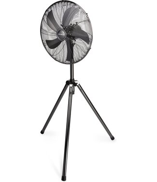 Lifetime Air Lifetime Air Statiefventilator - 230V - Hoogte 125-145 CM - Driepoot Statief - 3 Snelheden - Oscillerende Functie - Kantelbaar - Zilver