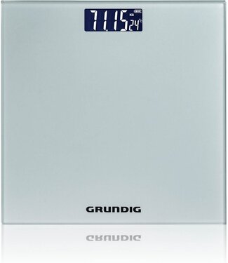 Grundig Grundig Weegschaal - Digitale Personenweegschaal - Van 2 kg tot 180 Kg - Grijs