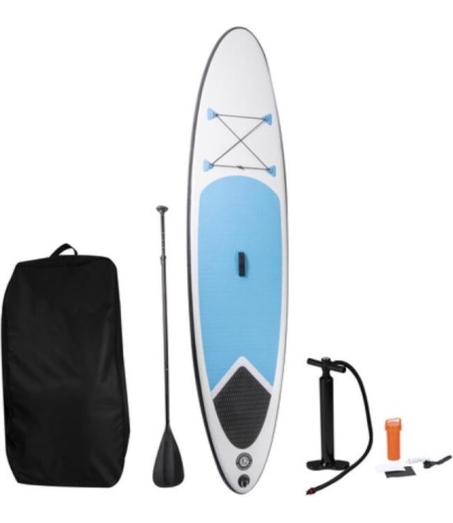 Dunlop Opblaasbaar Sup Board met Accessoires - Blauw/Wit - 305 x 71 x 10 cm