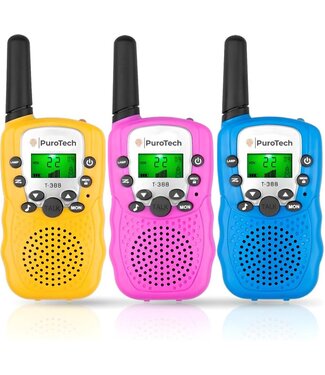 PuroTech PuroTech - Walkie Talkie 3-PACK - 3KM Bereik  - 22 Kanalen