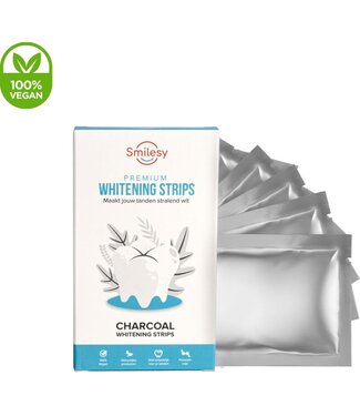 PuroTech Smilesy® Premium Tandenbleekstrips - Natuurlijke Teeth Whitening zonder Peroxide | Voor 14 Dagen Stralend Witte Tanden | Vegan & Gevoelige Tanden Vriendelijk | Inclusief Voortgangskaart