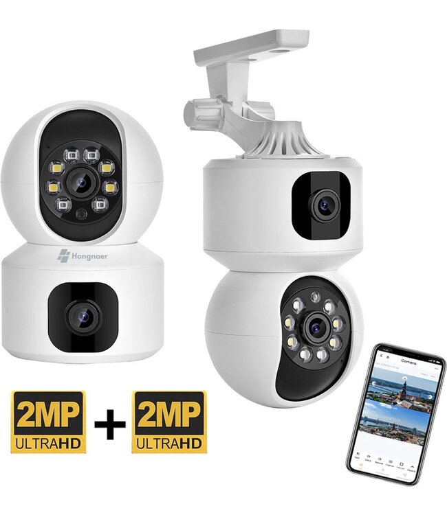 PuroTech Beveiligingscamera ULTRA HD -  Dome IP Camera - Draadloos Internet