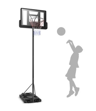Coast Coast Basketbalstandaard - Verstelbaar 260 tot 305 cm - Met Wielen