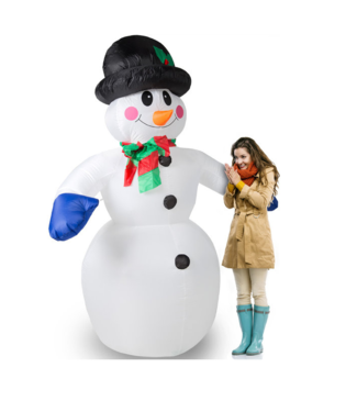 Monzana Monzana | Opblaasbare Sneeuwpop met LED-verlichting - 240cm Hoog