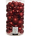 Decoris Decoris Kerstballenset 100stuks kunststof rood