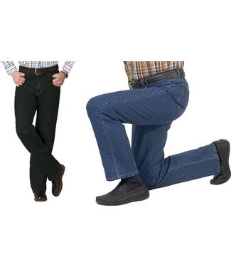 Generic Wisent Stretch jeans met 5 zakken, zwart, maat 25 (kort)