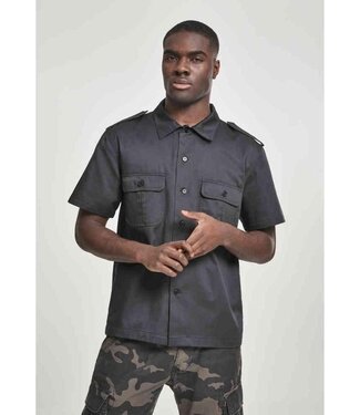 Brandit Urban Classics Overhemd -5XL- US Hemd 1/2 Zwart